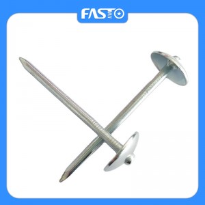 Hot Dipped Galvanized Umbrella Head Twisted Shank Roofing galvanized Nail