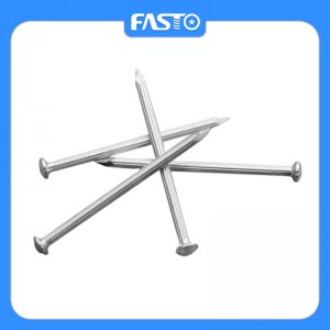 कंक्रीट सामान्य तार नाखूनों के लिए स्टील जस्तीकृत कंक्रीट कील