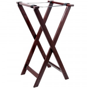 Restaurant Folding Wood Tray Stand