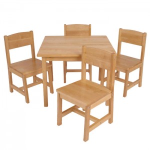School Furniture Solid Wood Kids Desk And Chair