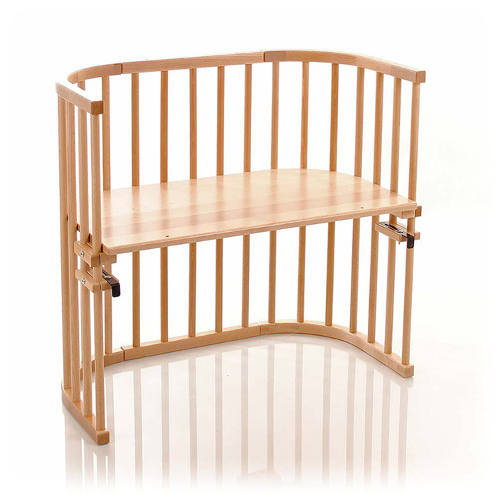 Wooden Baby Sleeper Bed Attached to Parents’ Bed Featured Image