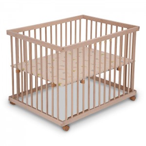 Solid Wood Folding Baby Playpen