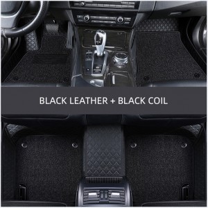 Luxury double-layer 3D car mats with coil