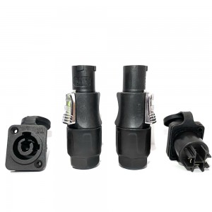 FA Series Black Power In Connector IP65 Powerco ...