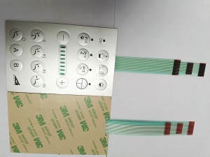 Prilagođeni taktilni osjećaj i membranski prekidač sa LED indikacijom