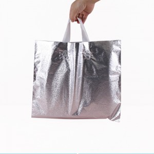 Høykvalitets shoppingpose med metallisk følelse av mote