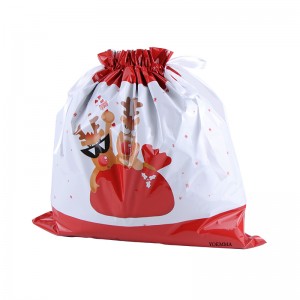 Προσαρμοσμένες χριστουγεννιάτικες τσάντες με κορδόνια συσκευασίας δώρου