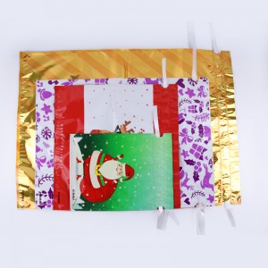 Sacos personalizados com cordão para embalagem de presente de Natal