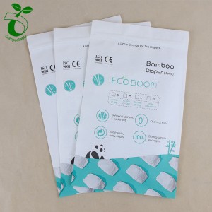 Екологічно чисті пакети з крафт-папером, які закриваються на блискавці, з друкованим логотипом