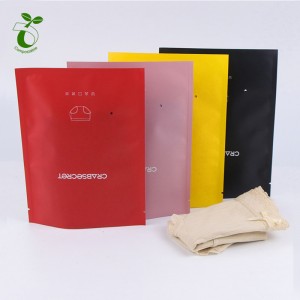 Customized printing khaub ncaws biodegradable garment zipper hnab