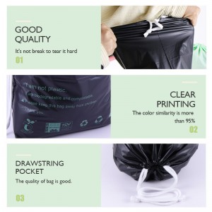 Mataas na kalidad na custom na sariling logo na biodegradable na damit na gumuhit ng mga string bag