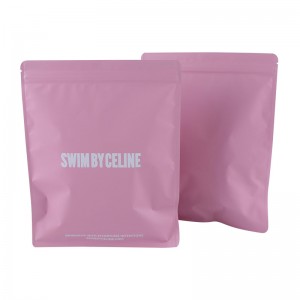 мішок для нижньої білизни для упаковки рожевого одягу на замовлення із застібкою-блискавкою