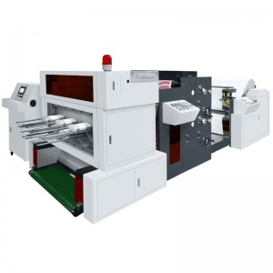 Máquina en línea de impresión y punzonado en rollo