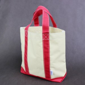 Woven handbag shopping tote Polyester 600D PVC coating tote bag with inner pouch