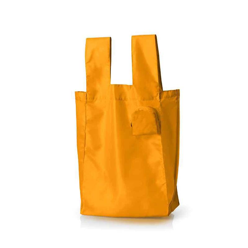 Custom Logo Foldable Shopping polyester bag into Pouch Eco Friendly Tote Reusable Grocery Bags Featured Image