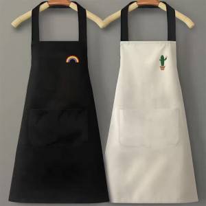 High quality customized logo natural cotton / polyester bulk wholesale aprons