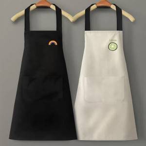 High quality customized logo natural cotton / polyester bulk wholesale aprons