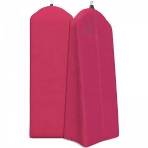 Long Style Luxury 200cm Non Woven /  Polyester Zipper Wedding Gown Cover Garment Bag