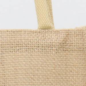 Natural color heavy jute fabric 2 bottles cotton rope handled wine bag