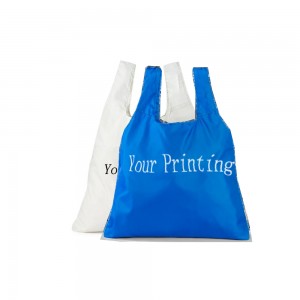 Custom Polyester Foldable Shopping bag Folding Nylon Tote Bags
