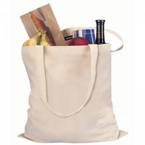 Reusable plain ladies handbag cotton canvas shopping tote bag