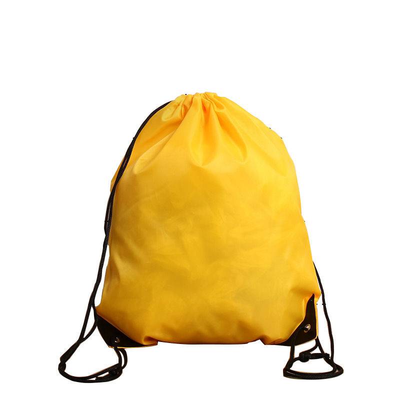 Reusable polyester RPET drawstring bags backpack with custom printed logo Featured Image