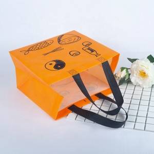 Ultrasonic one color printed cheap promotional supermarket used non-woven bags