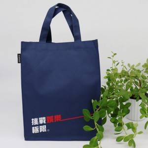 100% 600 Denier polyester customized logo silk printed shopping bag
