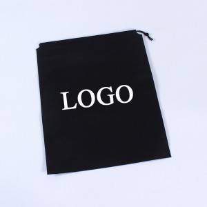 eco friendly ultrasonic string customised recycled non woven drawstring bag with logo