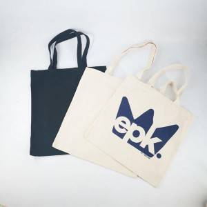 Blue And White Tote Bag - natural cotton bag organic canvas tote custom logo shopping bag – Fei Fei