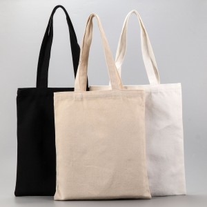 Custom reusable Canvas Cotton shopping Bag Tote bag with logo