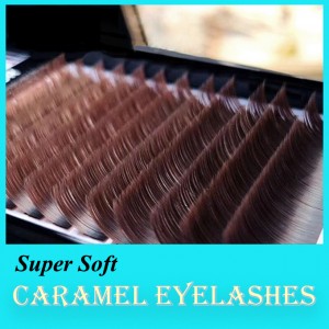 Caramel / Brown Colour Lashes for Eyelash Extention