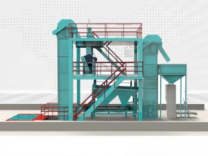 Linha de produção do granulador de prensa de rolos