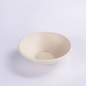 100% Compostable 32 oz Paper Takeaway Salad Round Bowls PET Lid, Heavy-Duty Disposable Bowls, Eco-Friendly Natural Bleached Bagasse, Hot or Cold Use, Biodegradable Made of SugarCane Fibers