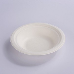 100% Compostable 400ml Paper Round Bowls PET lid, Heavy-Duty Disposable Bowls, Eco-Friendly Natural Bleached Bagasse, Hot or Cold Use, Biodegradable Made of SugarCane Fibers