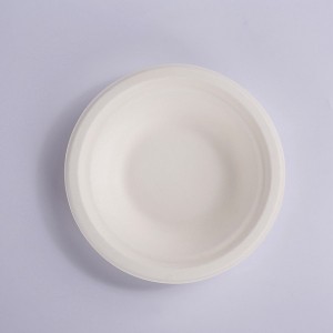 ZZ Eco Products 400ml Bagasse Bowl, Round, White, Compostable-1,000ct