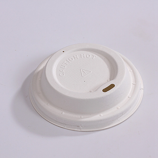 90mm Bagasse Lids For 8-20 oz Coffee Cups, Disposable Paper Cup Lids, Elevated Spout, Hot/Cold Beverage Drinking-Ideal for Water Coolers, Party, or Coffee On the Go Featured Image