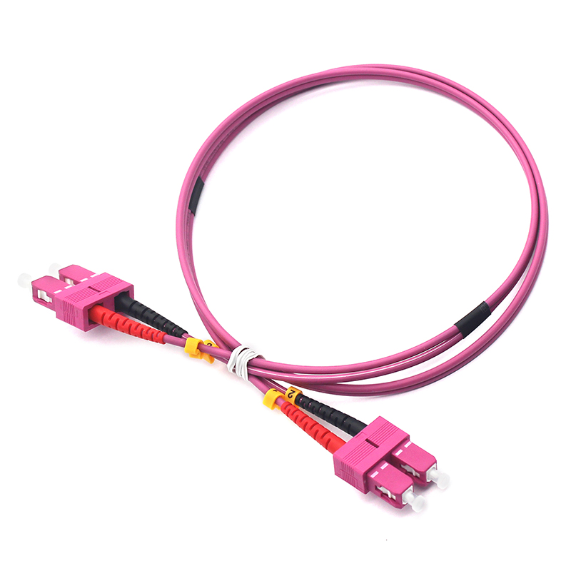 FTTP, Mfumo wa CATV Duplex SC/PC hadi SC/PC OM4 MM Fiber Optic Patch Cord