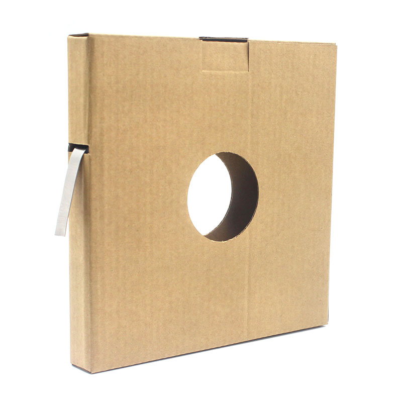 Pudełko kartonowe 30m/50m Ręczne opasywanie taśmą Taśma ze stali nierdzewnej