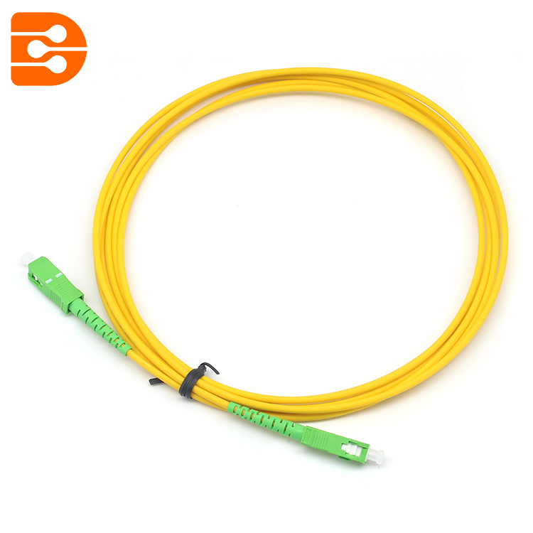 Cordó de connexió de fibra òptica simplex LC/APC a LC/APC SM