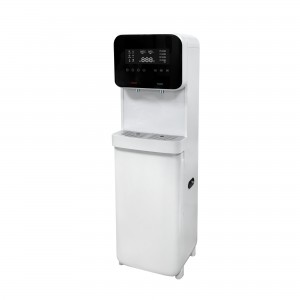 Standing hot and cold water dispenser with 4 stage water filter