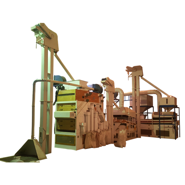Завод за преработка на олющени семена Машини за почистване на зърно Линия за почистване на семена