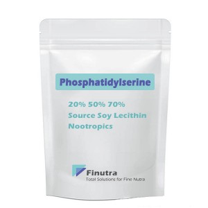 Phosphatidylserin Sojabønneekstraktpulver 50 % Nootropics Urteekstrakt Råmateriale