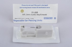 سری M Ear Piecer یکبار مصرف استریل ایمنی بهداشتی سهولت استفاده آجیل پروانه ملایم شخصی