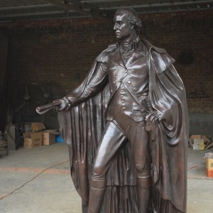 Brons figuur George Washington standbeeld