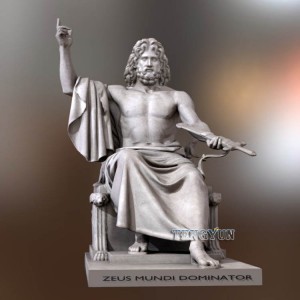 กรีกหินอ่อน Zeus ที่มีชื่อเสียงรูปปั้นรูปปั้นรูปปั้นตำนาน