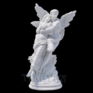 Slavenā marmora statuja Cupid un Psyche statuja