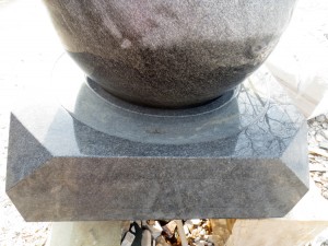 Ogige Granite Floating Ball Fountain Stone Fengshui Sphere Water Isi iyi