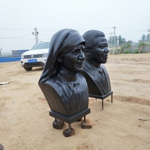 Chifaniziro cha Bronze Human portrait bust