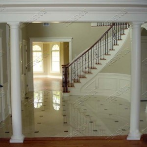 Maza izmēra iekštelpu dekoratīvie marmora pīlāri